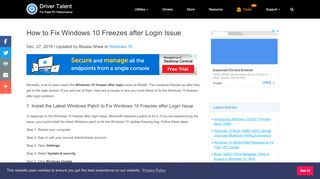 
                            10. How to Fix Windows 10 Freezes after Login Issue | …