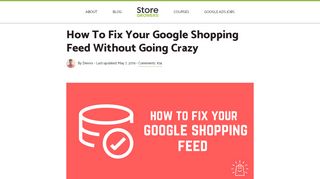 
                            9. How To Fix Your Google Shopping Feed Without Going Crazy ...