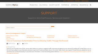 
                            4. How to Force User Authentication Prior to Allowing Traffic ... - SonicWall
