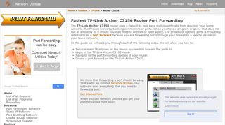 
                            8. How to Forward Ports in a TP-Link Archer C3150 Router