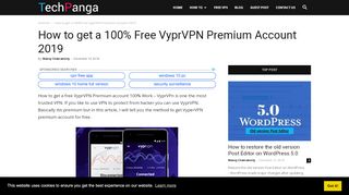 
                            8. How to get a 100% Free VyprVPN Premium Account 2019 ...