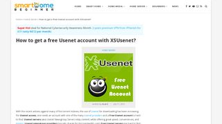 
                            5. How to get a free Usenet account with XSUsenet?