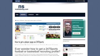 
                            5. How to get a player page on 247Sports - …