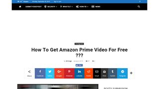 
                            8. How To Get Amazon Prime Video For Free ??? …