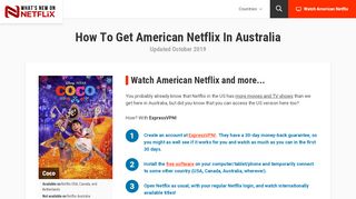 
                            8. How to get American Netflix in Australia | Updated August 2019