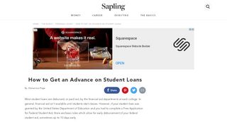 
                            7. How to Get an Advance on Student Loans | Sapling.com