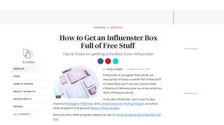 
                            3. How to Get an Influenster VoxBox Full of Free Stuff