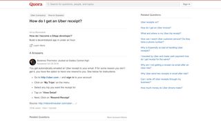 
                            8. How to get an Uber receipt - Quora