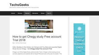 
                            9. How to get Chegg study Free account Trial 2018  …