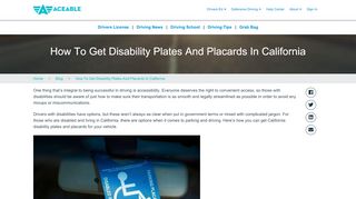 
                            8. How To Get Disability Plates And Placards In …