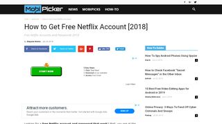 
                            3. How to Get Free Netflix Account [2018] - MobiPicker