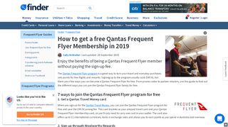 
                            1. How to get free Qantas Frequent Flyer Membership …