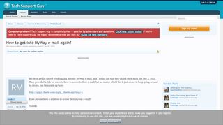 
                            1. How to get into MyWay e-mail again? | Tech Support Guy