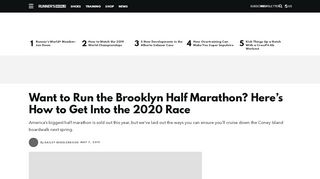 
                            8. How to Get Into the 2019 Brooklyn Half Marathon - Runner's World