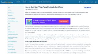 
                            8. How to Get Kisan Vikas Patra Duplicate Certificate