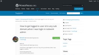 
                            5. How to get logged in user id in any sub domain,when I was login in ...