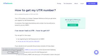 
                            6. How to get my UTR number? – TaxScouts