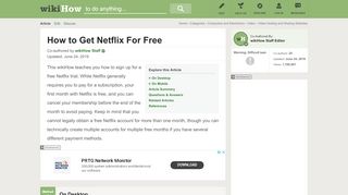 
                            9. How to Get Netflix For Free (with Pictures) - wikiHow