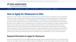 
                            8. How To Get Obamacare In Ohio | Ohio-Assistance.org