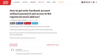 
                            11. How to get onto Facebook account without …