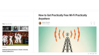 
                            8. How to Get Practically Free Wi-Fi Practically Anywhere - Gizmodo