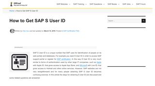 
                            5. How to Get SAP S User ID - ERProof