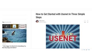 
                            4. How to Get Started with Usenet in Three Simple Steps