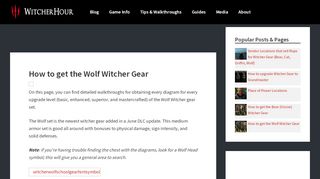 
                            6. How to get the Wolf Witcher Gear | Witcher Hour