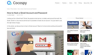 
                            7. How to Hack a Gmail Account and Password - cocospy.com