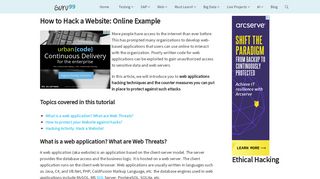 
                            4. How to Hack a Website: Online Example - Guru99