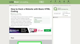 
                            5. How to Hack a Website with Basic HTML Coding: 9 Steps