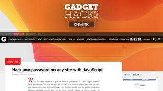 
                            7. How to Hack any password on any site with JavaScript « Digiwonk ...