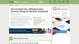 
                            8. How to Hack Into a Windows User Account Using the Net User ...