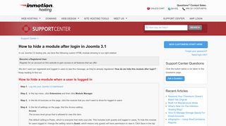 
                            4. How to hide a module after login in Joomla 3.1 | InMotion ...