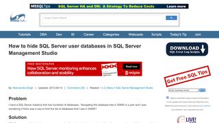 
                            9. How to hide SQL Server user databases in SQL Server ...