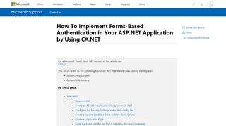 
                            2. How To Implement Forms-Based Authentication in Your ASP ...