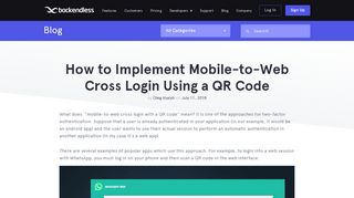 
                            4. How to Implement Mobile-to-Web Cross Login Using a QR Code
