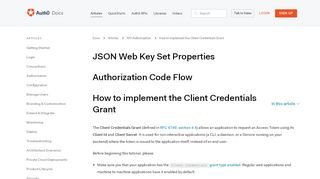 
                            2. How to implement the Client Credentials Grant - Auth0