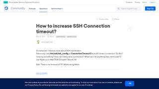 
                            6. How to increase SSH Connection timeout? | DigitalOcean