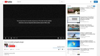 
                            3. How to install autogate plugin - YouTube