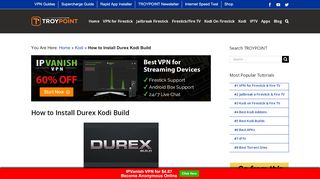 
                            7. How To Install Durex Kodi Build - Awesome All in One Build
