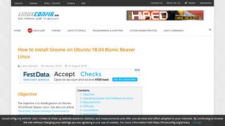 
                            9. How to install gnome on Ubuntu 18.04 Bionic Beaver Linux ...