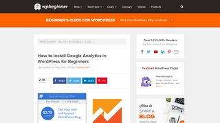 
                            6. How to Install Google Analytics in WordPress for Beginners