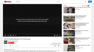 
                            3. How To Install Kickboard - DIY At Bunnings - YouTube