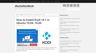 
                            8. How to Install Kodi 15.1 in Ubuntu 15.04, 14.04 ...