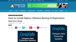 
                            7. How to Install Nakivo VMware Backup & Replication tool on Linux ...