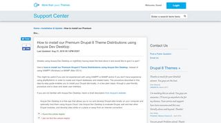 
                            9. How to install our Premium Drupal 8 Them... - More than Themes