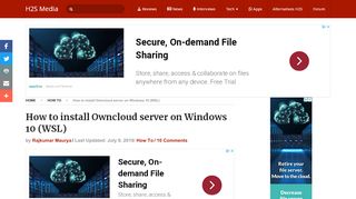 
                            7. How to install Owncloud server on Windows 10 (WSL)
