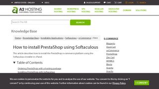 
                            6. How to install PrestaShop using Softaculous