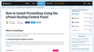 
                            3. How to Install PrestaShop Using the cPanel Hosting Control Panel ...